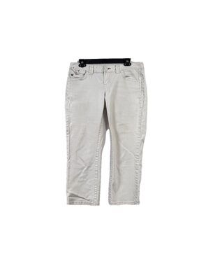 Mek DNM Jeans Womens 29 Jaisalmer Capri White Wash Straight Leg Low Rise
